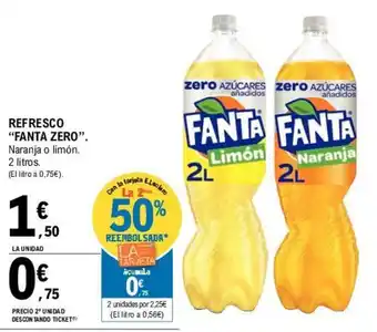 E.Leclerc Fanta Zero Refresco 2 litros oferta