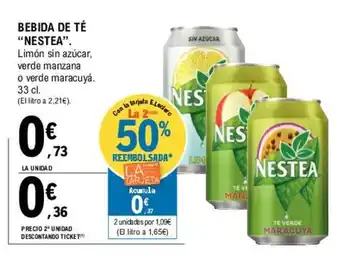 E.Leclerc Nestea Bedida De Té 33cl oferta