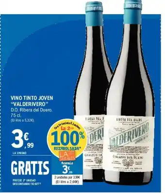 E.Leclerc Valderivero Vino Tinto Joven 75cl oferta