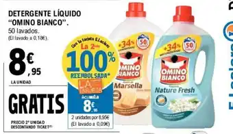 E.Leclerc Omino Bianco Detergente Líquido 50 lavados oferta