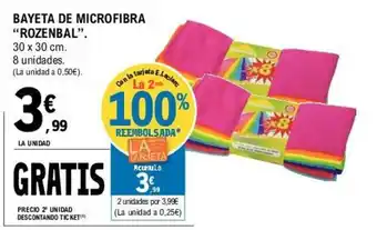 E.Leclerc Rozenbal Bayeta De Microfibra 30 x 30 cm 8unidades oferta