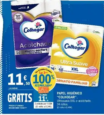 E.Leclerc Colhogar Papel Higiénico 24rollos oferta