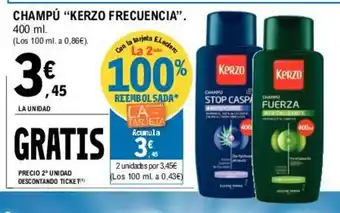 E.Leclerc Kerzo Frecuencia Champú 400ml oferta
