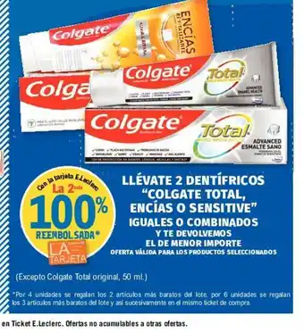 E.Leclerc Colgate Total, Encías O Sensitive oferta