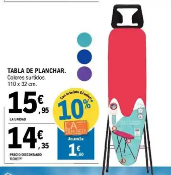 E.Leclerc Tabla De Planchar 110x32cm oferta