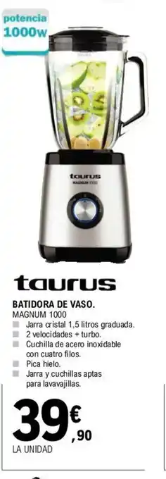 E.Leclerc Taurus Batidora De Vaso oferta