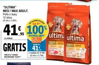 E.Leclerc Ultima Med / Max Adult 12kilos oferta