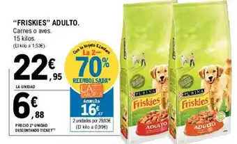 E.Leclerc Friskies Adulto 15kilos oferta