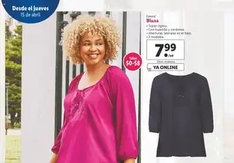 Lidl Esmara Blusa, Tallas 50-58 oferta