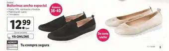 Lidl Esmara Bailarinas ancho especial, Números 36-40 oferta