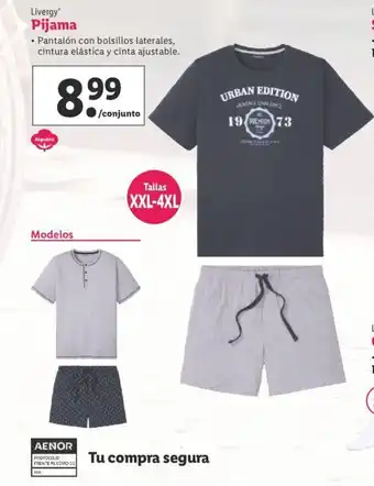 Lidl Livergy Pijama XXL-4XL oferta