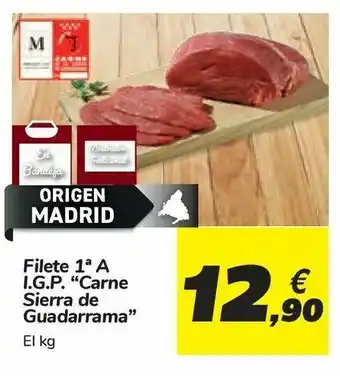 Carrefour Filete 1ª a i.g.p. “carne sierra de guadarrama” oferta