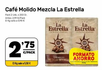 AhorraMas Café molido la estrella oferta