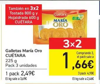 Carrefour Galletas María Oro Cuétara 225g oferta