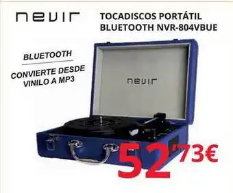 Dynos Informática Nevir Tocatidos Portátil Bluetooth Nvr-804vblue oferta