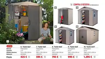 Bauhaus Keter Factor 6x3 Factor 6x6 Factor 8x6 Factor 8x8 Factor 8x11 oferta