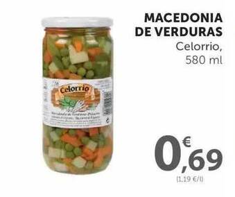 SPAR Macedonia De Verduras Celorrio, 580ml oferta
