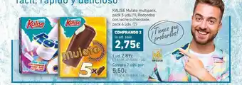 HiperDino Kalise Mulato Multipack, Pack 5 Uds., Rodondos Con Leche O Chocolate, Pack 6 Uds oferta