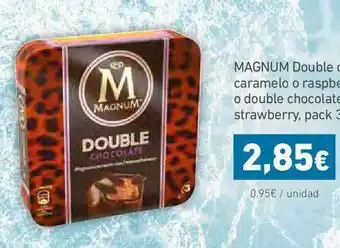 HiperDino Magnum Double Chocolate, Caramelo O Raspberry O Double Chocolates Strawberry, Pack 2 Uds. oferta