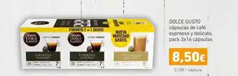 HiperDino Dolce Gusto Cápsulas De Café Espresso Y Delicato, Pack 3x16 Cápsulas oferta