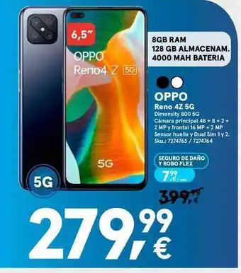 Worten Oppo Reno 4z 5g oferta