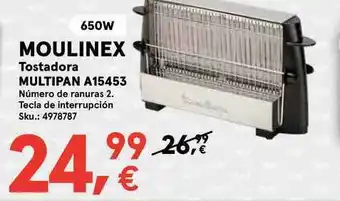Worten Moulinex Tostadora Multipan A15453 oferta