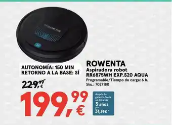 Worten Rowenta Aspiradora Robot Rr6875wh Exp. Aqua oferta
