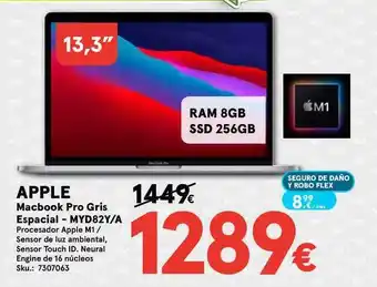 Worten Apple Macbook Pro Gris Espacia - Myd82y∕a oferta