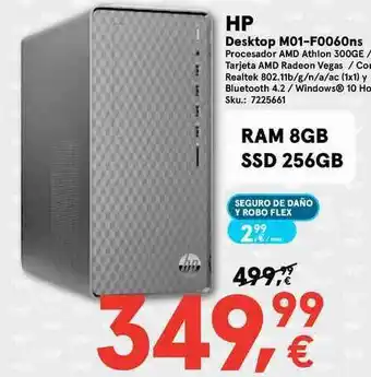 Worten Hp Desktop M01-F0060ns RAM 8GB SSD 256GB oferta