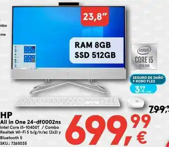Worten Hp All In One 24-df0002ns RAM 8GB SSD 512GB oferta