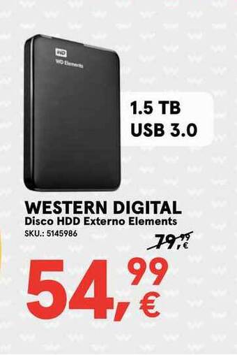 Western Digital Disco Hdd Externo Elements
