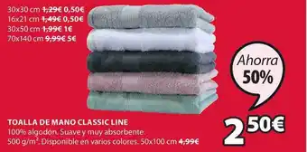 Toalla De Mano Classic Line