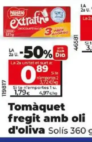 Dia Tomàquet fregit amb oli d'oliva Solís 360 g oferta