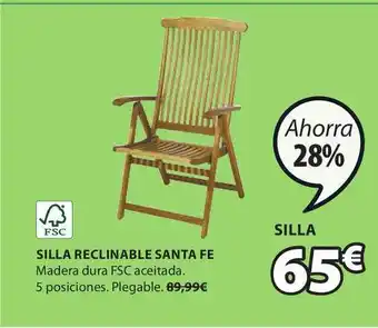 JYSK Silla Reclinable Santa Fe oferta