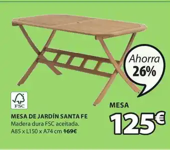JYSK Mesa De Jardín Santa Fe oferta