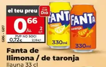 Dia Fanta de llimona / de taronja oferta