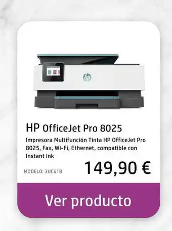 HP Hp Officejet Pro 8025 oferta