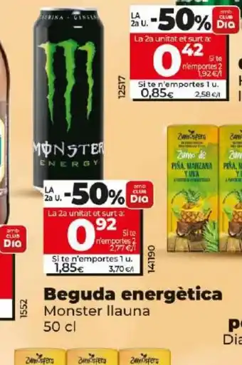 Dia Beguda energètica oferta