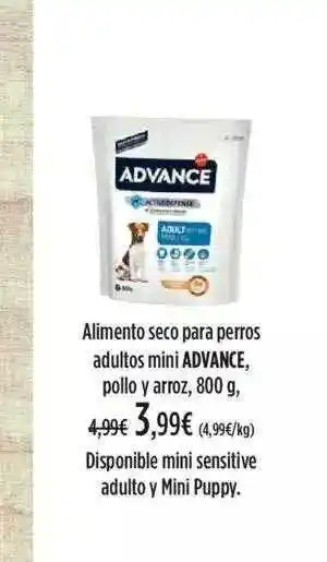 El Corte Inglés Alimento Seco Perros Adultos Mini Advance, Pollo Y Arroz, 800g oferta