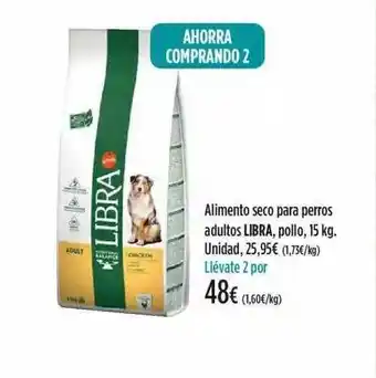 El Corte Inglés Libra, Alimento Seco Para Perros Adultos Pollo, 15kg oferta