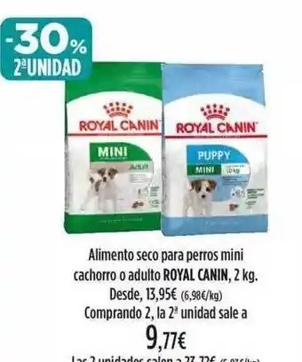El Corte Inglés Royal Canin Alimento Seco Para Perros Mini Cachorro O Adulto, 2kg oferta
