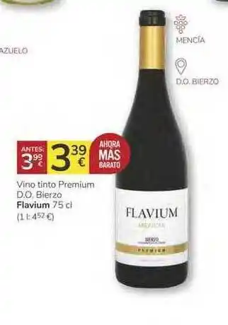 Consum Flavium Vino Tinto Premium D.o. Bierzo 75cl oferta