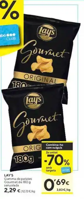 Caprabo Lay's Gamma De Patates Gourmet De 180 G Senyalada oferta