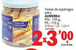 Alimerka Alimerka Yemas De Espárragos Extra oferta