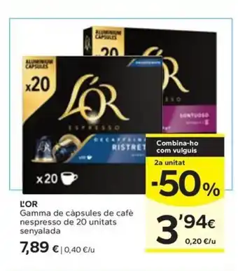Caprabo L'OR oferta