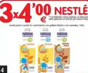 Alimerka Nestlé Leche Junior O Junior 2+ Crecimiento Con Galleta Maria O Con Cereales, 1 Litro oferta