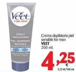Alimerka Veet Crema Depilatoria Piel Sensible For Men 200ml oferta