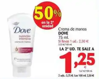 Alimerka Dove Crema De Manos 75ml oferta