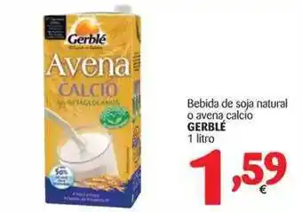 Alimerka Gerblé Bebida De Soja Natural O Avena Calcio 1 Litro oferta