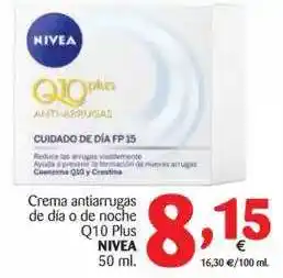 Alimerka Nivea Crema Antiarrugas De Día O De Noche Q10 Plus 50 Ml oferta